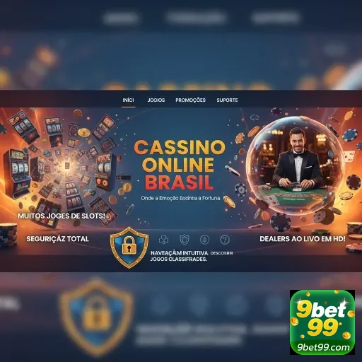 Ilustração de Acesse o cassino online 9bet99 com rapidez e segurança