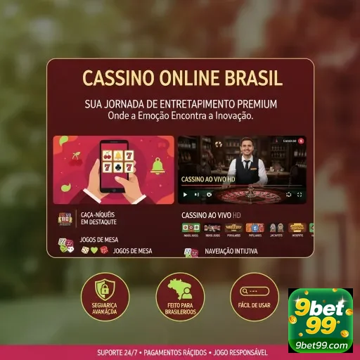 Ilustração de Acesse o cassino online 9bet99 com rapidez e segurança