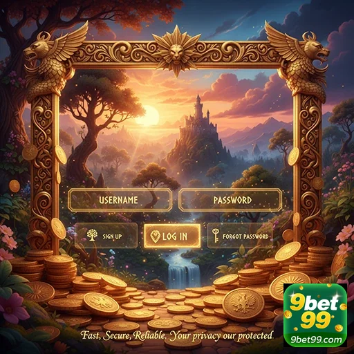 Ilustração de Acesse a plataforma de jogos 9bet99 com segurança máxima